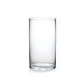 4" Wide 7" High Large Hand Blown Sturdy Clear Cylinder Glass Vase, Centerpiece Flower Vase for Rose, Tulip, Boquets, Hurricane Candle Holder (1, 4"x7") - size: 4"x7"