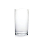 4" Wide 7" High Large Hand Blown Sturdy Clear Cylinder Glass Vase, Centerpiece Flower Vase for Rose, Tulip, Boquets, Hurricane Candle Holder (1, 4"x7") - size: 4"x7"