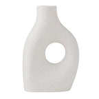 Abstract Vase Ceramic Geometric Flower Vase Modern Bunch Storage Desktop Plant Pot Holder Planter for Side Table Living Room, Style A