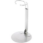 Plymor DSP-60S Silver Adjustable Doll Stand, fits 10, 11, 12, 13, and 14 inch Dolls or Action Figures, Waist is 2" - 2.5" wide, 5.5" - 7" around - color: Silver
