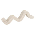 Bloomingville Marble Wave Double Taper Candle Holder, White - color: White