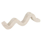 Bloomingville Marble Wave Double Taper Candle Holder, White - color: White