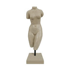 Female Torso Statue, Sandstone Lady Body Sculpture, Resin Bust Statue, Home Decor for Livingroom Bedroom Entryway Entrance Coffee Table Office Bookshelf Housewarming, Birthday Gifts, Art Lovers
