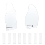 PH PandaHall 2 Sets Nail Art Display Board, 50pcs False Nail Tips Sample Display Acrylic Nail Practice Board Fingernail Display Polish Stands Showing Holder for Nail Art Design Display Manicure Tool