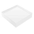 Clear Solid Acrylic Block ，Diamond Polished Acrylic Cube Display Stand ，Jewelry Ring Display Organizer (2" x 4" x 4") - size: 2" x 4" x 4"