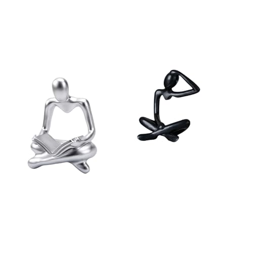 Baoblaze Innovative Abstract Thinker Sculpture Figurine for Modern Living Room and Shelf Decoration Unique Tabletop Ornament Birthday Gift Collection