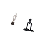 Baoblaze Abstract Art Statue Decorative Figurine Sculpture Resin Ornament for House Office Coffee Table Cabinet Bedroom Bookshelf Decor