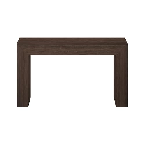 Plank+Beam Grand Console Table, 56 Inch Solid Wood Modern Sofa Table, Narrow Entryway Table for Hallway, Behind The Couch, Living Room, Foyer, Walnut Wirebrush - color: Walnut Wirebrush, size: 56 Inch