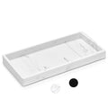 Bathroom Vanity Tray, 7.9'' Silicone Kitchen Sink Soap Tray, Toilet Tank Desk Organizer, Perfume Tray, Coffee Table Tray (Marble White) - color: Marble White