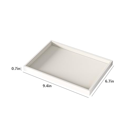 Julysky Jewelry Organizer Trays for Drawer,Jewelry Display Organizer Case for Women,Bracelet Necklace and Ring Display Stand for Selling,Velvet Jewelry Storage Display (Beige, Empty Plate) - color: Beige