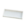 Handmade Natural Marble Tray, Polished Finish, Natural Marble Construction, Contemporary Style, Jewelry Tray, 11.8 x 5.12 x 1.18 Inches (White)