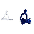 Fenteer Abstract Thinker Statue Desktop Figurine Minimalist Sculpture Resin Ornament Hollow Design Suitable for Living Room Office Bedroom Bookshelf