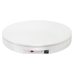Ultra-Thin&Heavy Duty Remote-Controlled Motorized Turntable,Motorized Rotating Display Stand,Speed-Adjustable Rotating Platform,Human 3D Scan Electric Turntable for Scan,Showcase(19.7in/White) - size: 19.7inch/White/600Lbs Load