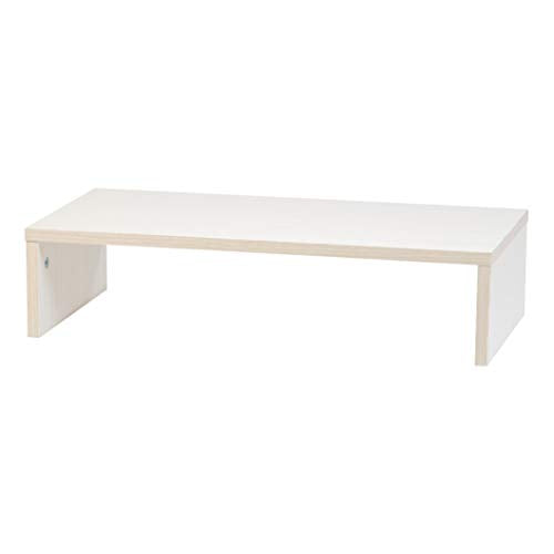 IRIS USA, Inc. Computer, Laptop, TV, Desk Top Riser, Ergonomic PC Monitor Stand, 1-Tier, White