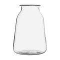 Elements 12 Inch Clear Glass Milk Bottle Vase - Large Farmhouse Flower Vase for Home Decor, Dried Flowers, Faux Floral Arrangements, Country Style Room Decor, 12 in H x 8.75 in Diameter - size: 12.2 Inch
