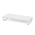 Iris Ohyama MNS-590 Monitor Stand, Display Stand, Monitor Stand, Desk Stand, Computer Stand, PC, Keyboard Storage, Printer Stand, White/Black, Width 23.2 x Depth 9.8 x Height 3.4 inches (59 x 25 x 8.6 cm)