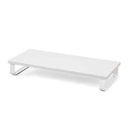 Iris Ohyama MNS-590 Monitor Stand, Display Stand, Monitor Stand, Desk Stand, Computer Stand, PC, Keyboard Storage, Printer Stand, White/Black, Width 23.2 x Depth 9.8 x Height 3.4 inches (59 x 25 x 8.6 cm)