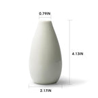 Modern Small Flower Vases 8 Pack - Ceramic, White - color: 8 Pack White - Style 11