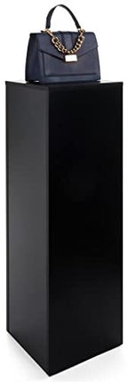 Displays2go, Laminated Gallery Display Cube, Particle Board, Melamine Construction – Black (WDCUBEBLK4) - color: Black, size: 42"H