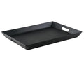 G.E.T. RST-1522-BK Non-Skid Ottoman / Coffee Table Serving Tray, 15" x 20", Black - color: Black, size: 20" x 15" x 2"