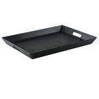 G.E.T. RST-1522-BK Non-Skid Ottoman / Coffee Table Serving Tray, 15" x 20", Black - color: Black, size: 20" x 15" x 2"