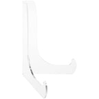Plymor Clear Acrylic 60-Degree Angle Easel With Shallow Support Ledges, 6" H x 4.5" W x 3.5" D - size: 6" x 4.5" x 3.5"