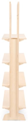 27 x 57.5 Shelving Display, Floor Standing, Collapsible, Eco-Friendly - Natural