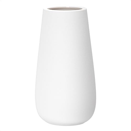 D'vine Dev 10 Inch Ivory Elegant Oval Ceramic Vase for Flowers, Home Décor Vase with Design Box, VS-LD-B-2 - color: Ivory, size: 10 Inch