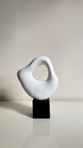Modern Home Decor, Decorative Abstract Sculpture, Hand Painted Statue Decor, Modern Sculpture for Office Decor, Minimalist Statue, Modern Stoneware Statue (Object-1) - color: Object-1