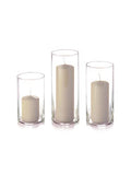 Yummi Set of 36 Slim Pillars and Cylinder Vases - Sandstone - color: Sandstone