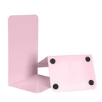Metal Book Ends Bookend for Shelves Book Holder - color: Pink