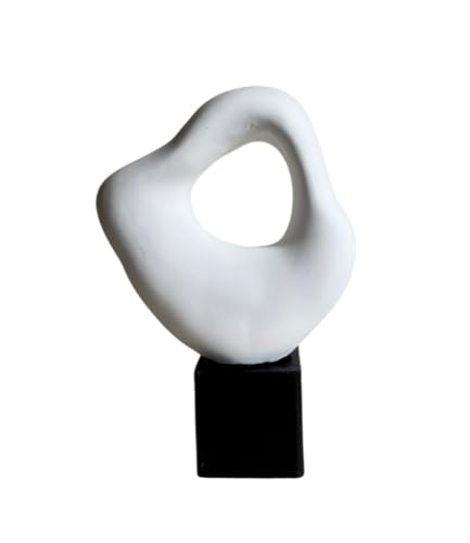 Modern Home Decor, Decorative Abstract Sculpture, Hand Painted Statue Decor, Modern Sculpture for Office Decor, Minimalist Statue, Modern Stoneware Statue (Object-1) - color: Object-1