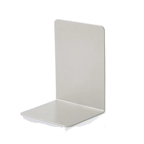 Book Ends 4pcs Book Holder L-Shaped Desk Display Simple Support Rack Magazine for Home Office(Gray) - color: Gray