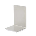 Book Ends 4pcs Book Holder L-Shaped Desk Display Simple Support Rack Magazine for Home Office(Gray) - color: Gray