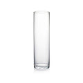 WGVI Quality Thick Weighted Tall Clear Cylinder Glass Vases, 4" W x 14" H, Flower Arrangement Floating Candle Holders Wedding Centerpieces Floral Bouquet Container Home Accent Decor, 1 Piece - size: 4"x14"H