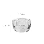 Crystal Candle Holders Set of 2, Tea Wax Ultra Elegant & Modern Centerpiece Home Décor,Wedding - size: 2.3‘’×1.5‘’