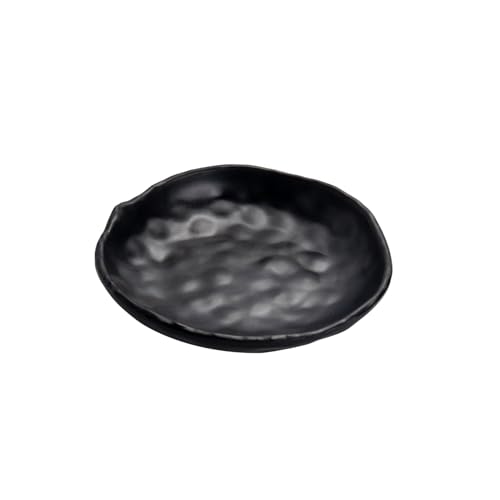 Key Bowl Black Key Dish for Hallways Small Trinket Dish Round Ring Bowl Decorative Jewelry Tray for Entryway Dresser Bathroom Decor