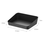 Yamazaki Home Tower Space Saving Vanity Tray - 5.25" X 7" - Steel - color: Black, size: 5.3" x 6.9" x 2"