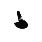 MOOCA 6 Pcs Set Finger Ring Stand Jewelry Display Holder Showcase Velvet Ring Storage Drawer Jewelry Stands for Shows, Black Velvet - color: Black Velvet