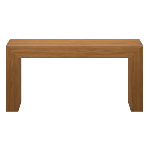 Plank+Beam Grand Console Table, 66 Inch Modern Solid Wood Sofa Table, Narrow Entryway Table for Hallway, Behind The Couch, Living Room, Foyer, Pecan Wirebrush - color: Pecan Wirebrush, size: 66 Inch