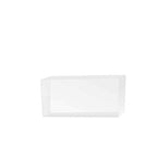 Clear Solid Acrylic Block ，Diamond Polished Acrylic Cube Display Stand ，Jewelry Ring Display Organizer (2" x 2" x 3") - size: 2" x 2" x 3"