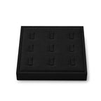 Oirlv Microfiber 9 Slots Jewelry Ring Display Tray Travel-Friendly Modular Jewelry Tray - style: P13705