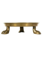 Round Clawfoot Dish — by Alice Lane Home Collection — Gold — for Home Decor, Candles, Jewelry, Perfume, Cosmetics, and Coffee Table — Size Small - size: 4.5"