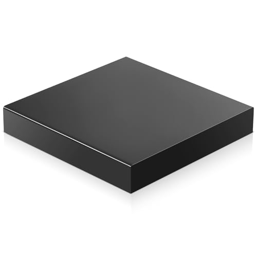 Chunful Black Acrylic Display Box Riser Trophy Base Acrylic Pedestal Stand Block Versatile Trophy Diorama Base and Storage for Photography Props Home Office Decor Showing(12" L X 12" W X 2" H) - size: 12" W X 12 " D X 2 " H