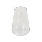 Deco 79 Glass Decorative Vase Cone Shaped Centerpiece Vase, Flower Vase for Home Decoration 10" x 10" x 13", Clear - size: 10" x 10" x 13"