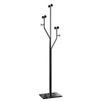 Sturdy Coat rack,Coat tree freestanding heavy duty with Marble Base,Metal standing coat rack for Bedroom,Entrance,Modern clothes hanger stand for Coats,Hats,Bags (black) - style: black-tree hook