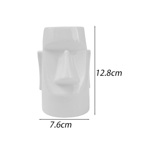 Multi-Functional Pen Holder, Statue Eyeglass Storage Box, Desk Organizer, Home/Office Decor With Pen Storage (White,12.8x8x7.6cm) - color: White,12.8x8x7.6cm