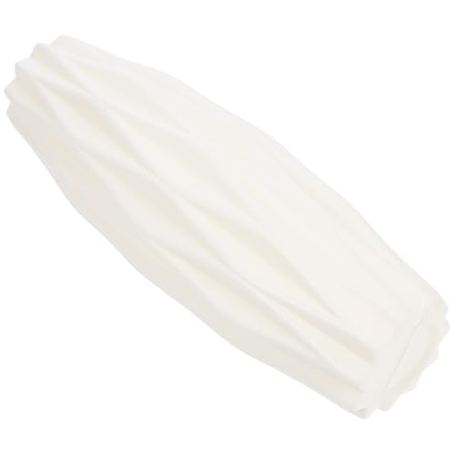 1Pc White Nordic Style Vase - Modern Minimalist Decorative Flower Container for Home and Office Decor 8.26 Inch Tall