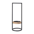 Elements Metal and Wood Candle Holder