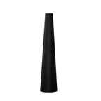 8.5" Black Frosted Ceramic Bud Vase - Conic Single Stem Flower Vase for Home Table Office Desk Decor Slender Minimalist Centerpiece